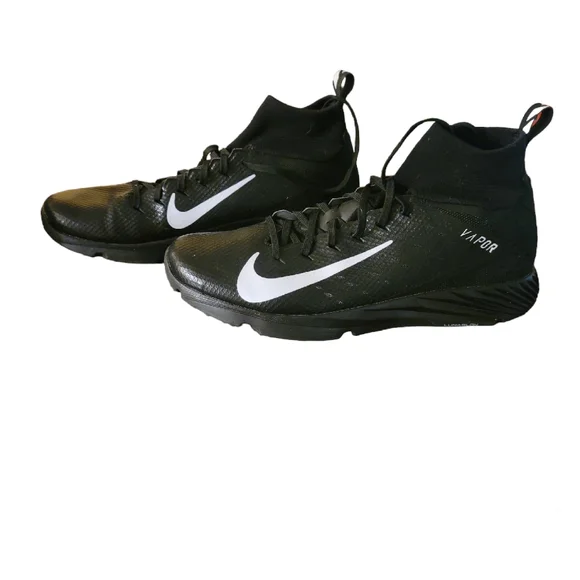 Nike Vapor Untouchable Speed Turf 2 Football Shoes Black/ White Size 12 - Picture 2 of 7
